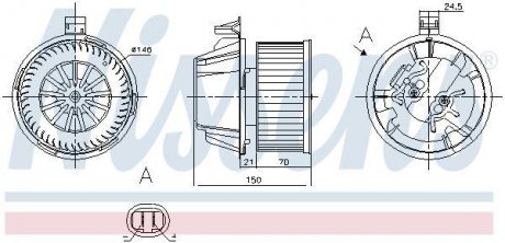 Вентилятор салону NISSENS 87269