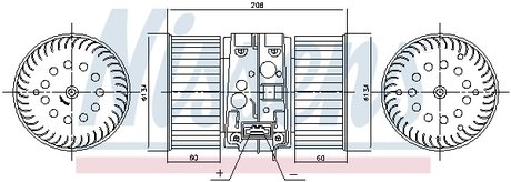 Вентилятор салона NISSENS 87448 (фото 1)