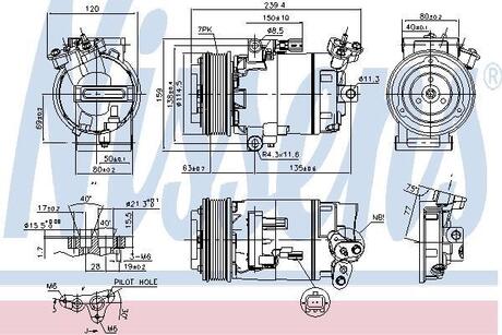 Компресор кондиціонера QASHQAI 07-.. NISSENS 890015