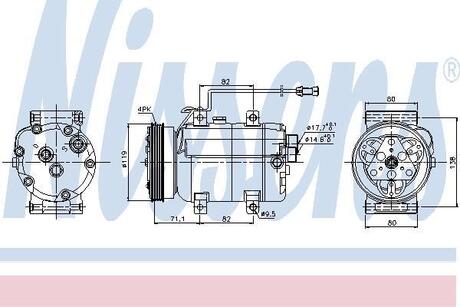 Компресор кондиціонера NISSENS 89029