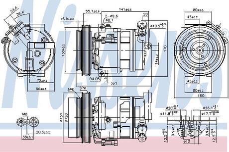 Компресор кондиціонера NISSENS 89396