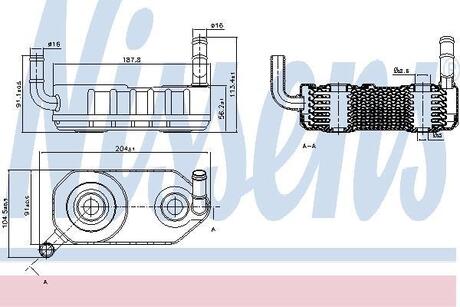 Радіатор масляний NISSENS 90708