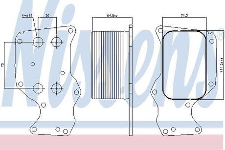 Радіатор масла NISSENS 90851