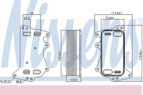 Радіатор масляний NISSENS 90903