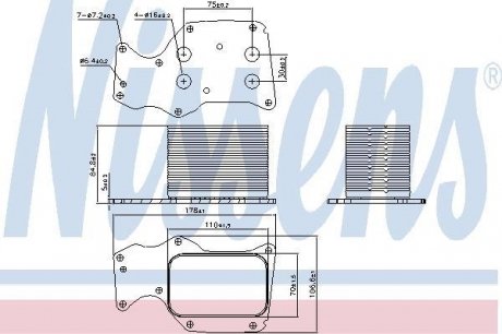 Масляный радиатор NISSENS 90906 (фото 1)