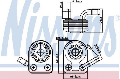 Охолоджувач мастила NISSENS 90972