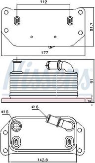 Охолоджувач мастила NISSENS 91188 (фото 1)