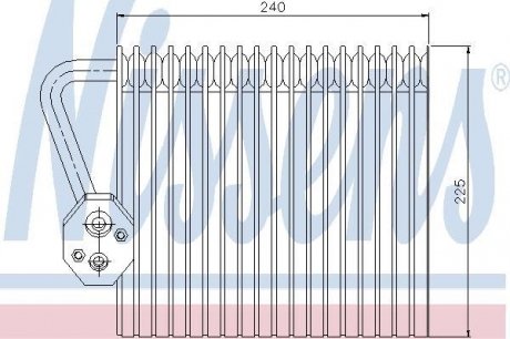 Испаритель, кондиционер NISSENS 92167 (фото 1)