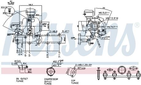 TURBOSPRКЇARKA AUDI A3 1.9TDI 03- NISSENS 93068 (фото 1)