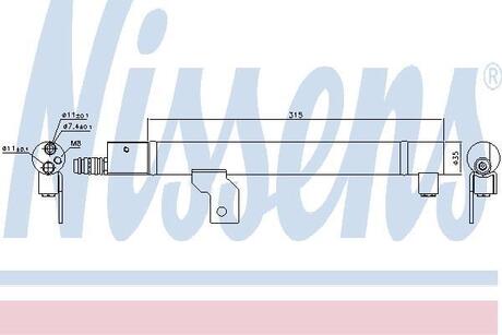 Осушитель VOLVO S60(00-)2.0 T(+)[OE 30780200] NISSENS 95491 (фото 1)
