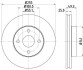 Диск тормозной передний Toyota Corolla 1.4, 1.6, 1.8 (00-06)/ BYD 1.5, 1.6 (05-) (ND1017K) NISSHINBO