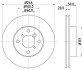 Диск тормозной передний Suzuki Liana 1.3, 1.4, 1.5 (01-07) (ND9007) NISSHINBO