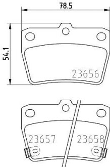 Колодки тормозные дисковые задние Toyota RAV-4/Chery Tiggo 1.8, 2.0, 2.4 (00-) Nisshinbo NP1081