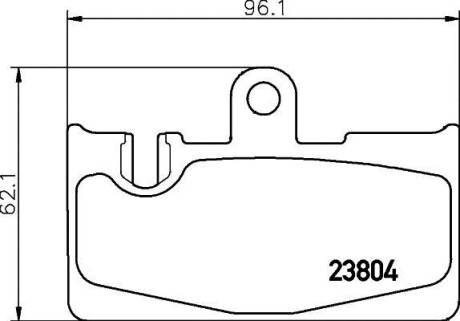 Колодки тормозные дисковые задние Lexus 430 (00-06) Nisshinbo NP1102