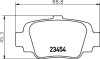 Колодки тормозные дисковые задние Nissan Micra 1.0, 1.3 (92-00) (NP2066) NISSHINBO