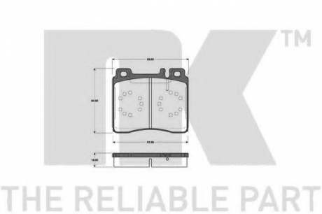 К-кт колодок перед. DB CL-Series (W140)/S-Series (W140)/300-Series (W140)/400-Series (W124)/400-Series (W140)/500-Series (W140)/600-Series (W140) (91-99) NK 223325