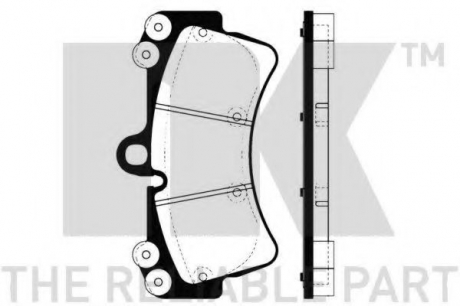 Гальмівні колодки дискові перед. Audi Q7 06-/Porsche Cayenne/VW Touareg 04- NK 224772