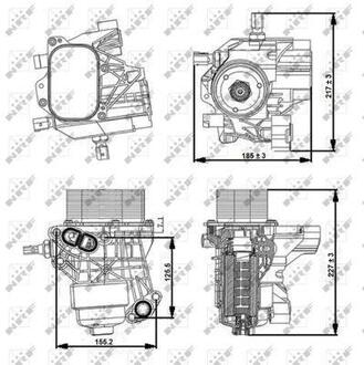 Радіатор оливний NRF 31356