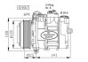 Компресор кондиціонера DB C W202 93-01, E W210 93-03, G W463 96-, ML W163 98-05, S W140 91-98, SLK R170 96-04, Sprinter 95-02, V W638 96-0 32053