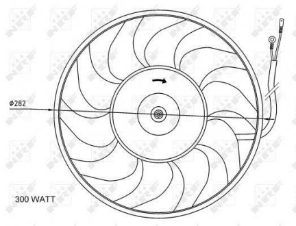Вентилятор радіатора NRF 47072 (фото 1)