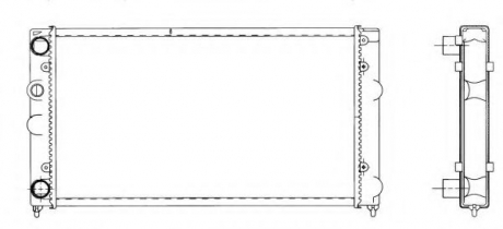 Радіатор Golf III, Vento 1.6 92-98 NRF 519501
