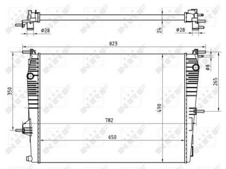 Радіатор системи охолодження NRF 53965