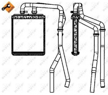 Радіатор системи опалення салона NRF 54218