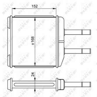 Радиатор отопителя chevrolet (gm) matiz 05- NRF 54260