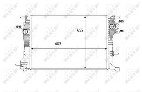 Радіатор охолоджування NRF 58488