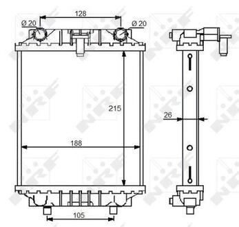 Радіатор охолоджування NRF 59125