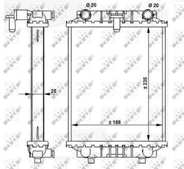 Радіатор охолоджування NRF 59183