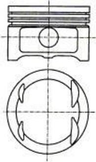 Поршень в комплекте на 1 цилиндр, STD NURAL 87-119000-00