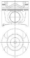 Поршень двигуна NURAL 87-427407-10