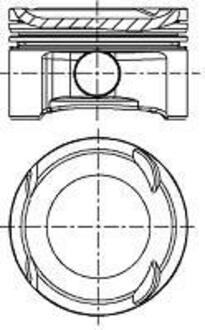 Поршень в комплекте на 1 цилиндр, STD NURAL 87-436900-00