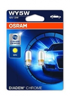 Лампа вспомогат. освещения wy5w 12v 5w w2,1x9,5d diadem chrome (компл.) OSRAM 2827DC-02B