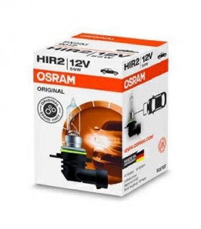 Лампа галогеновая hir2 12v 55w px22d OSRAM 9012