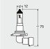 Лампа фарная h10 42w 12v py20d OSRAM 9145 (фото 2)