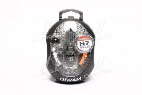 Лампа фарная (набор) h7 12v 55w px26d OSRAM CLKMH7 (фото 1)