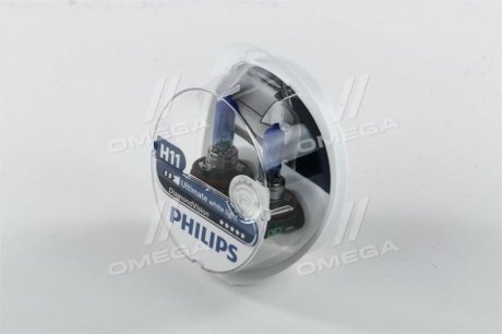 Лампа накаливания h11 12v 55w pgj19-2 diamond vision 5000k PHILIPS 12362DVS2