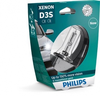 Лампа ксеноновая d3s x-tremevision 42в, 35вт, pk32d-5 4800к PHILIPS 42403XV2S1