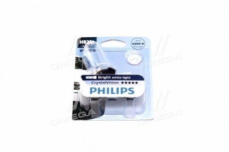 Лампа накаливания hb3 12v 60w p20d cristal vision 1шт blister 4300k PHILIPS 9005CVB1