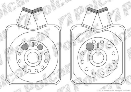 Радіатор масла Polcar 1308L81