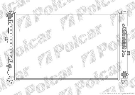 Радіатор охолодження Polcar 132408A5