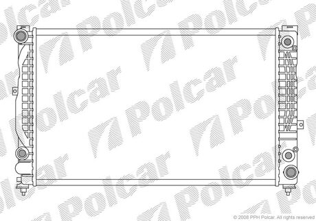 Радіатор охолодження Polcar 132408A6