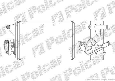 Радіатор пічки Polcar 3016N81