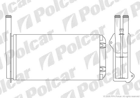 Радіатор пічки Ford Escort/Orion/Sierra 90- Polcar 3206N8-1