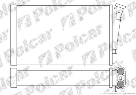 Теплообмінник (опал. салону) Opel Omega B 94-00 Polcar 5527N81