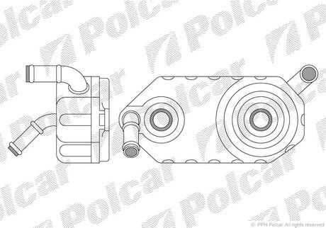 Радіатор масла Polcar 6713L81