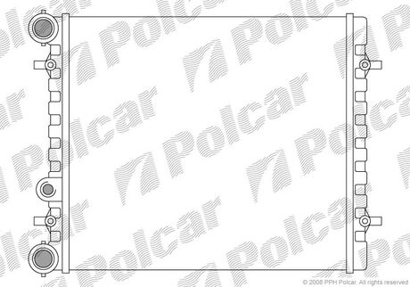 Радіатор Skoda Octavia 1.4/1.6 09.96- Polcar 954108A1