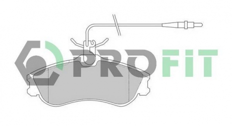 Колодки гальмівні дискові PROFIT 50001112